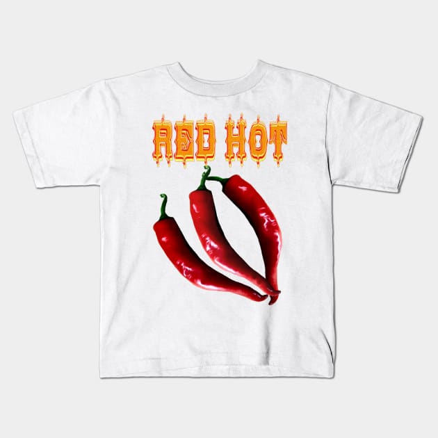 Hot Chili Spicy Food Expert Kids T-Shirt by PlanetMonkey